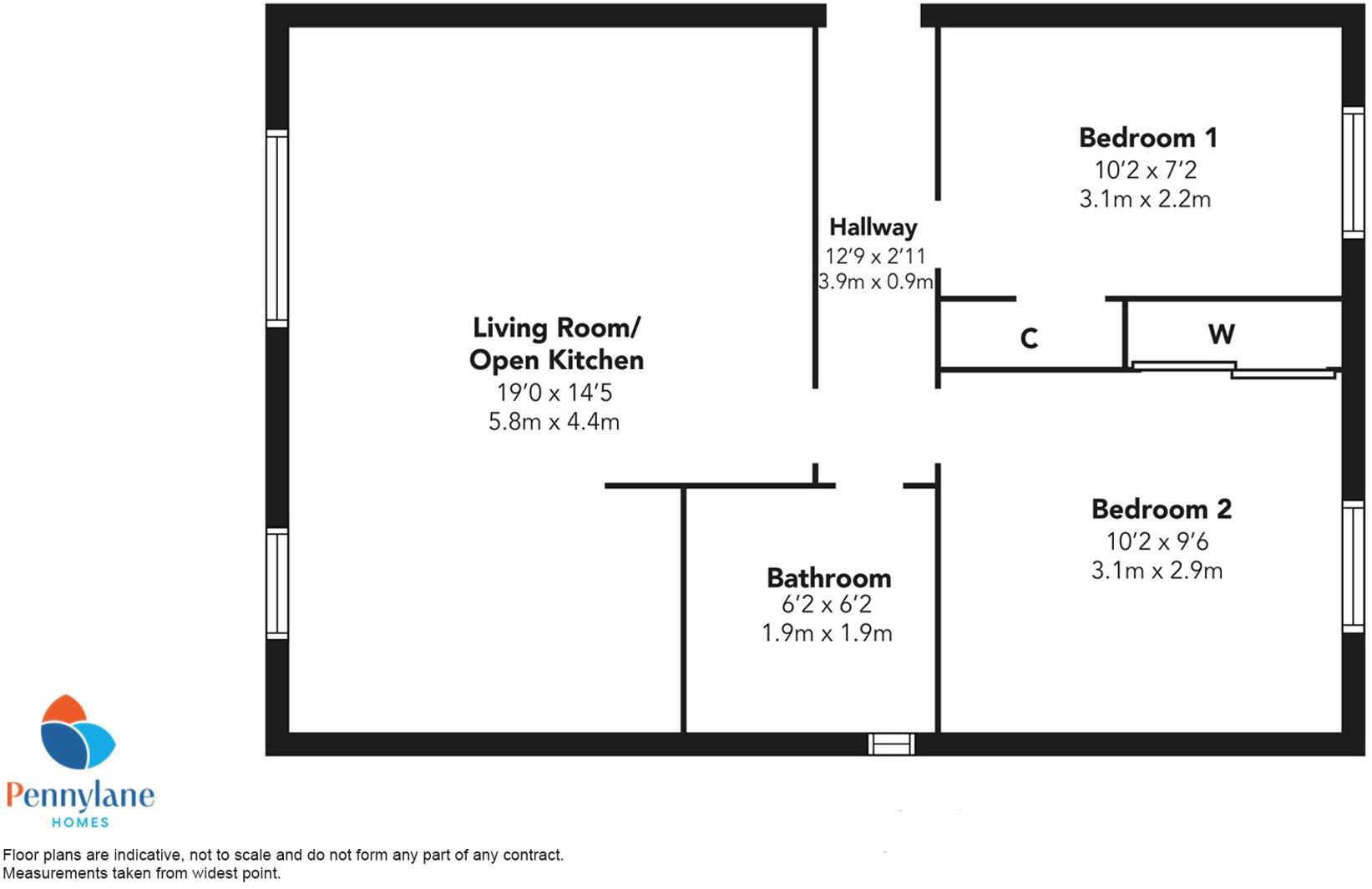 Anchor Avenue, Paisley, PA1 floorplan