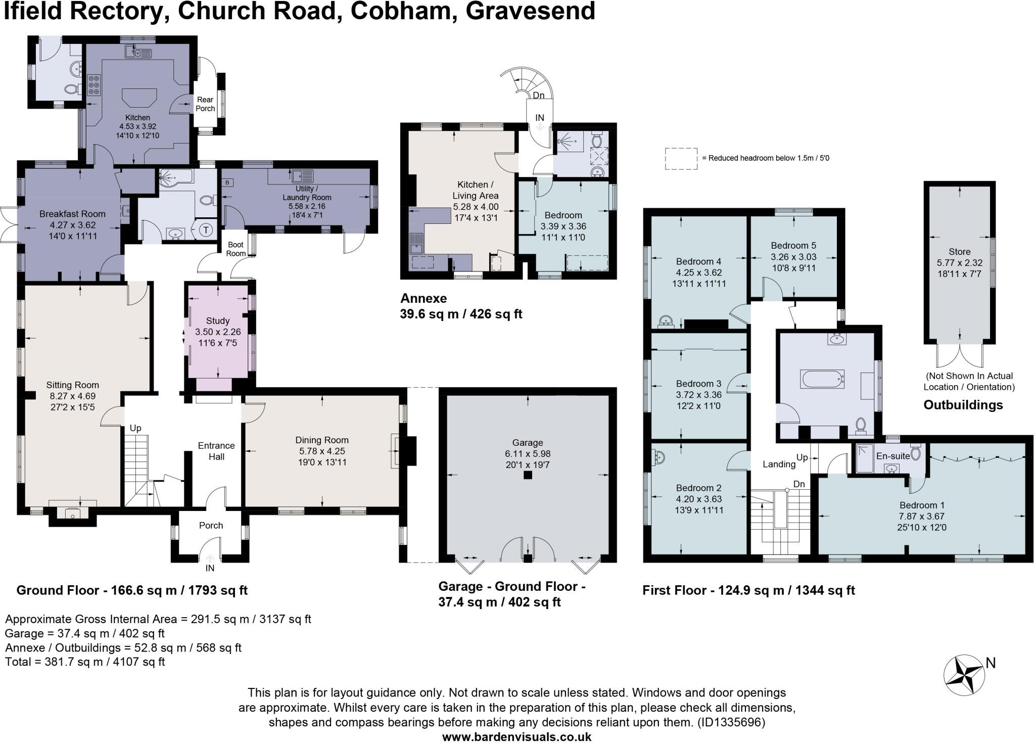 Church Road, Cobham, Gravesend, Kent, DA13 floorplan