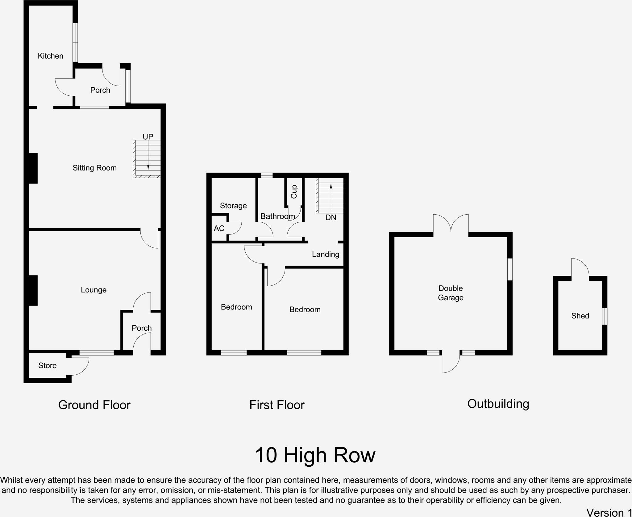 High Row, Ryton floorplan