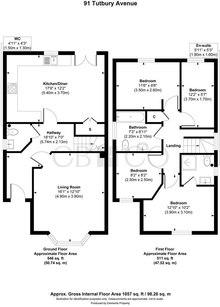 Tutbury Avenue, Littleover, Derby floorplan