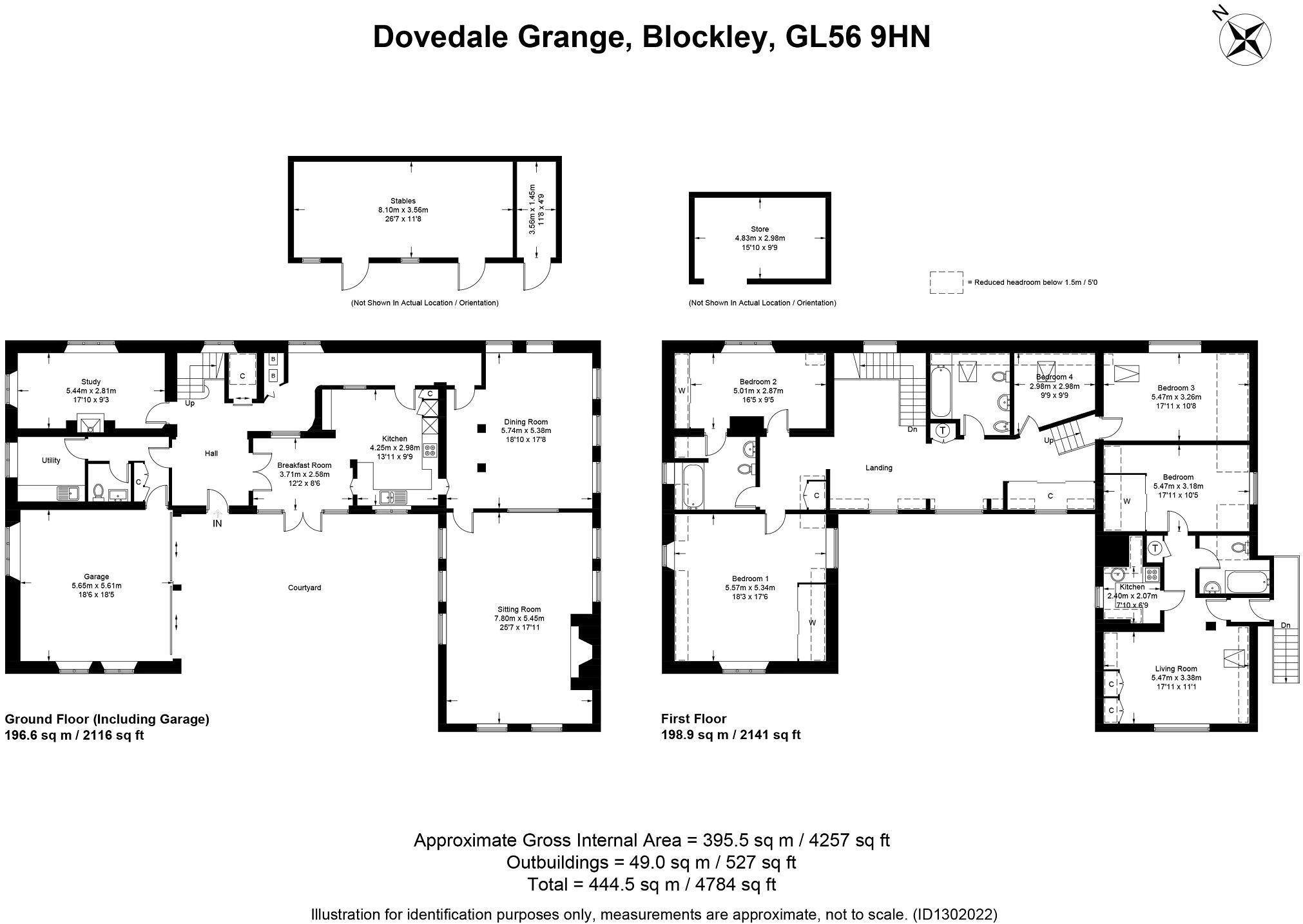 Dovedale, Blockley, Moreton-in-Marsh, Gloucestershire. GL56 9HN floorplan
