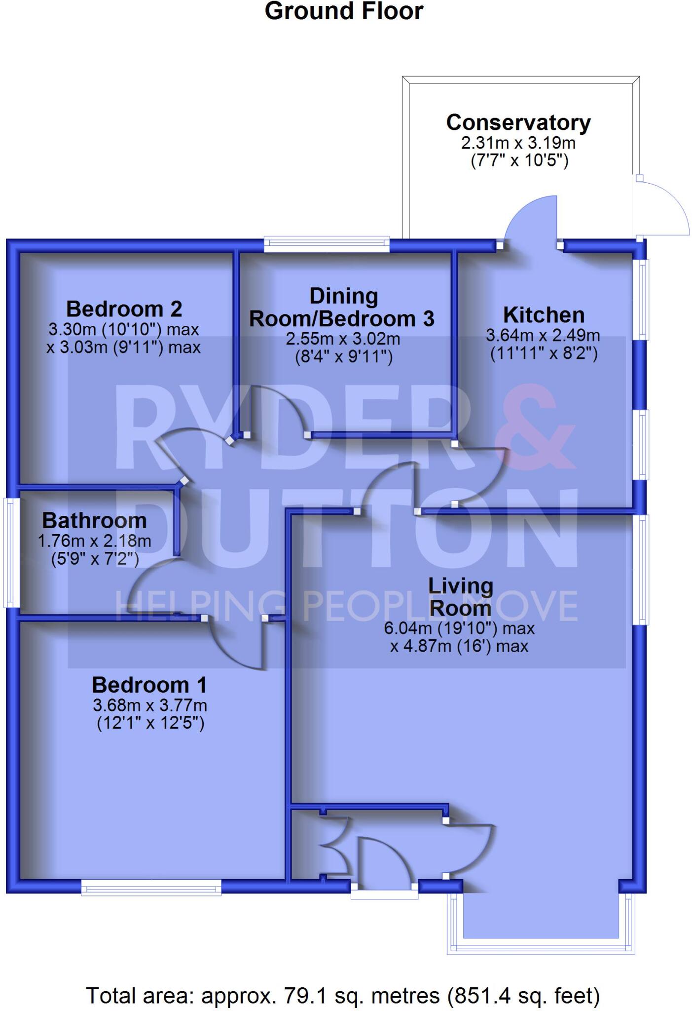 Wood Lane, Ashton-under-Lyne, Greater Manchester, OL6 floorplan