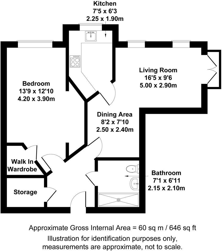Apartment 16 Salmon Court, Stratford Road, Wellesbourne, Warwick floorplan