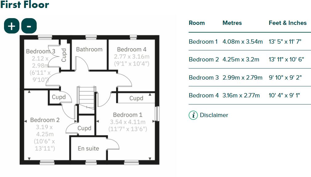 Plot 446 Cherrywood Grange, Stone Barton Road, Tithebarn, Exeter, Devon, EX1 4DN floorplan