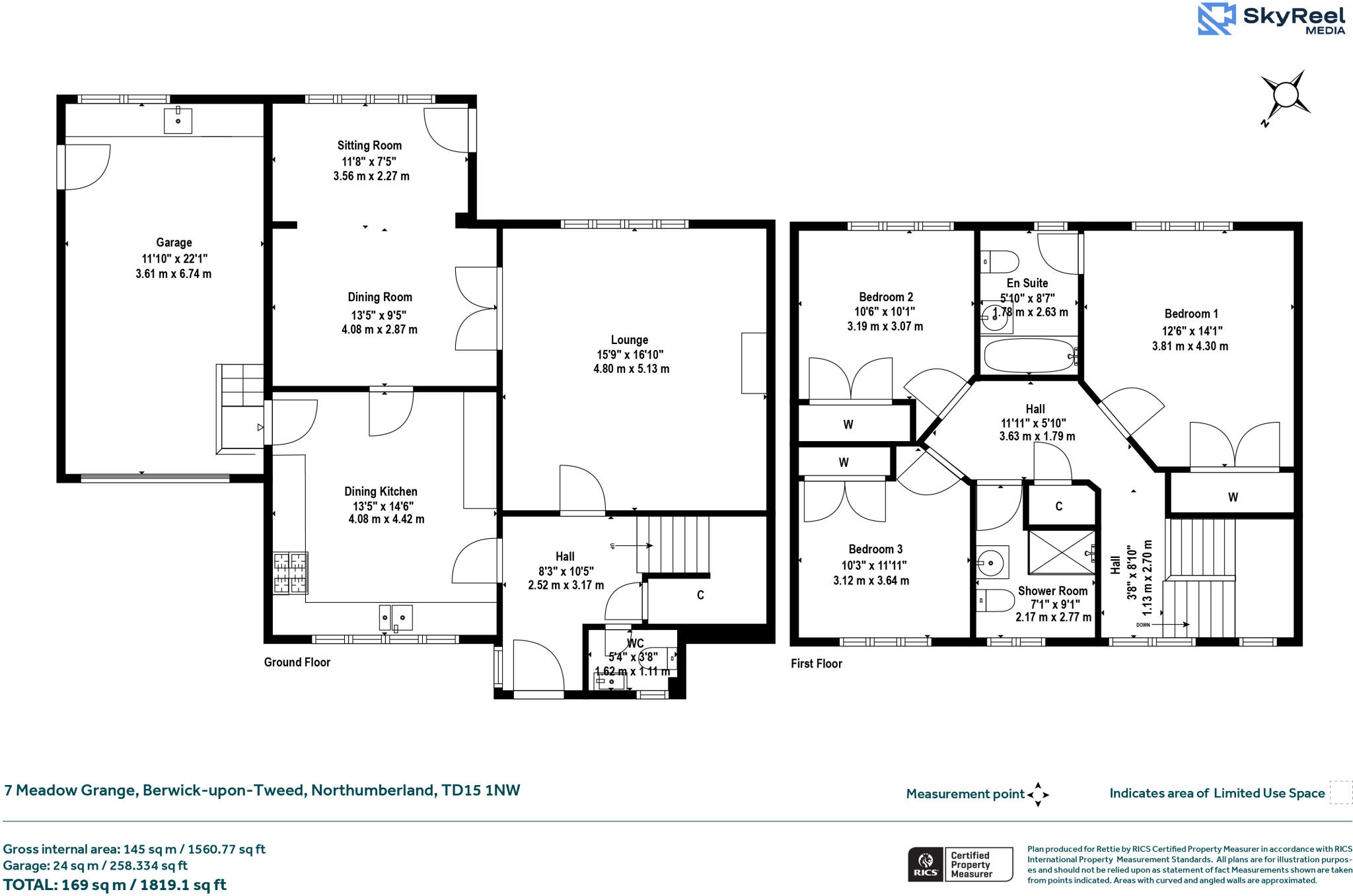 7, Meadow Grange, Berwick-upon-Tweed, Northumberland floorplan