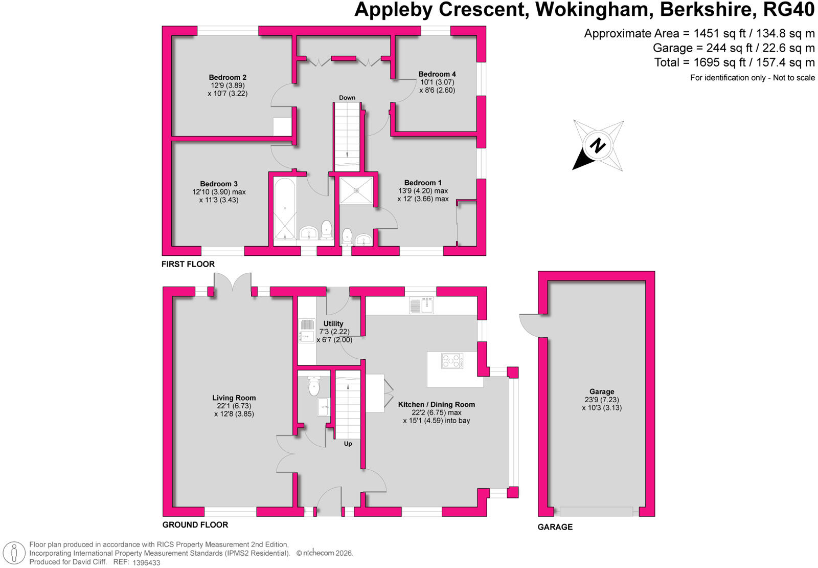 Appleby Crescent, Wokingham, Berkshire, RG40 floorplan