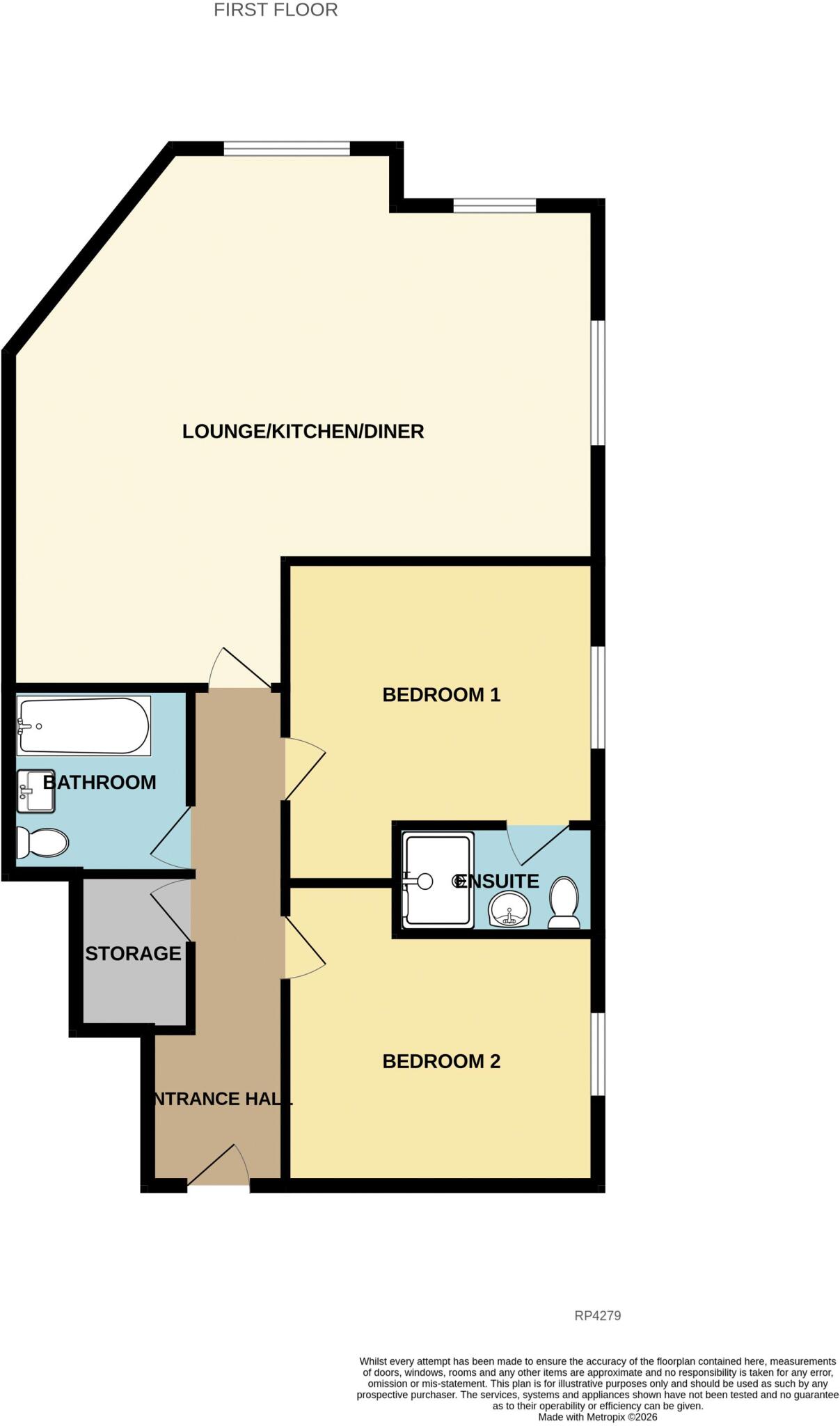 Whitehall Road, Rhos on Sea floorplan
