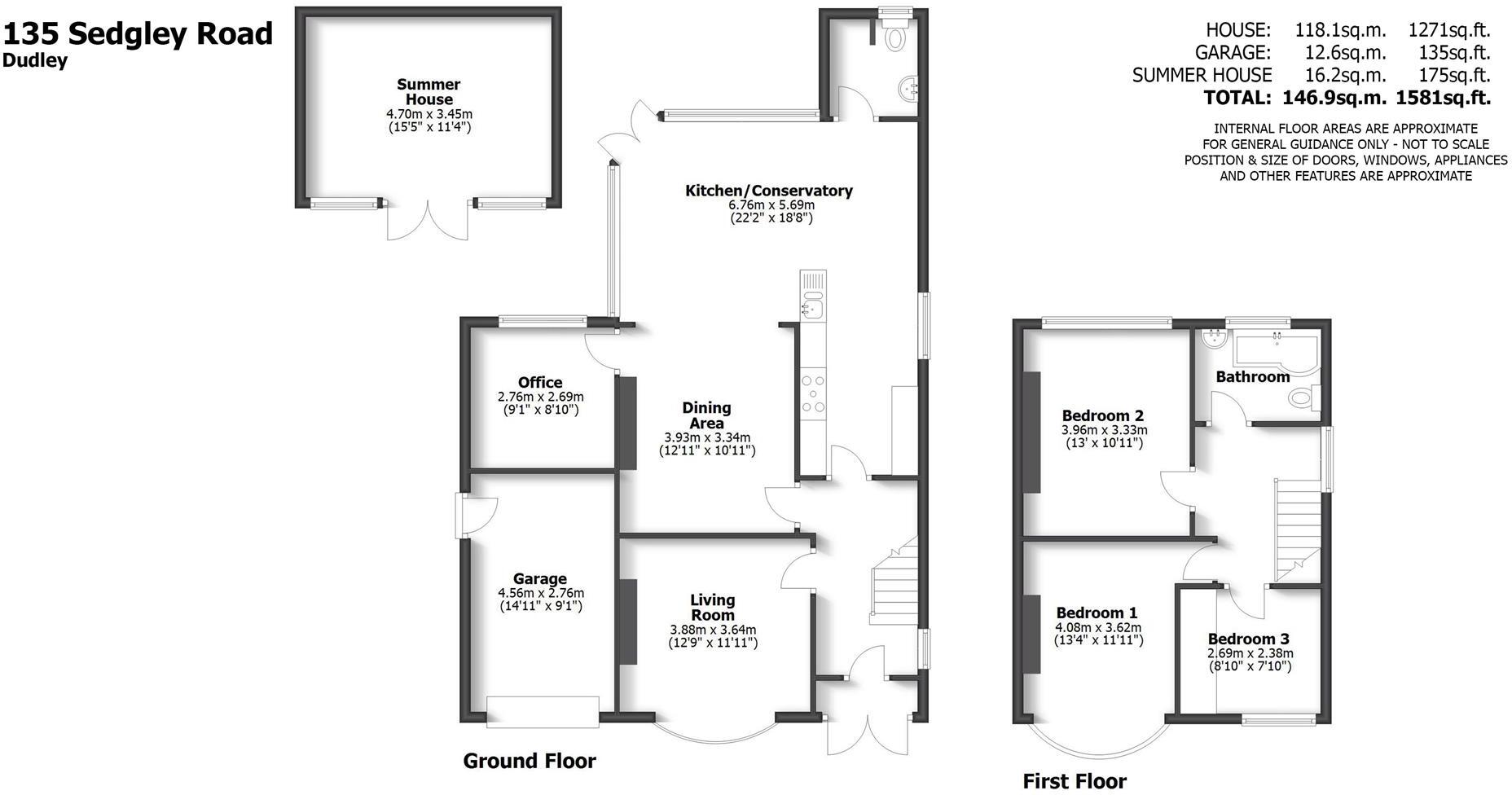 135 Sedgley Road, Dudley floorplan