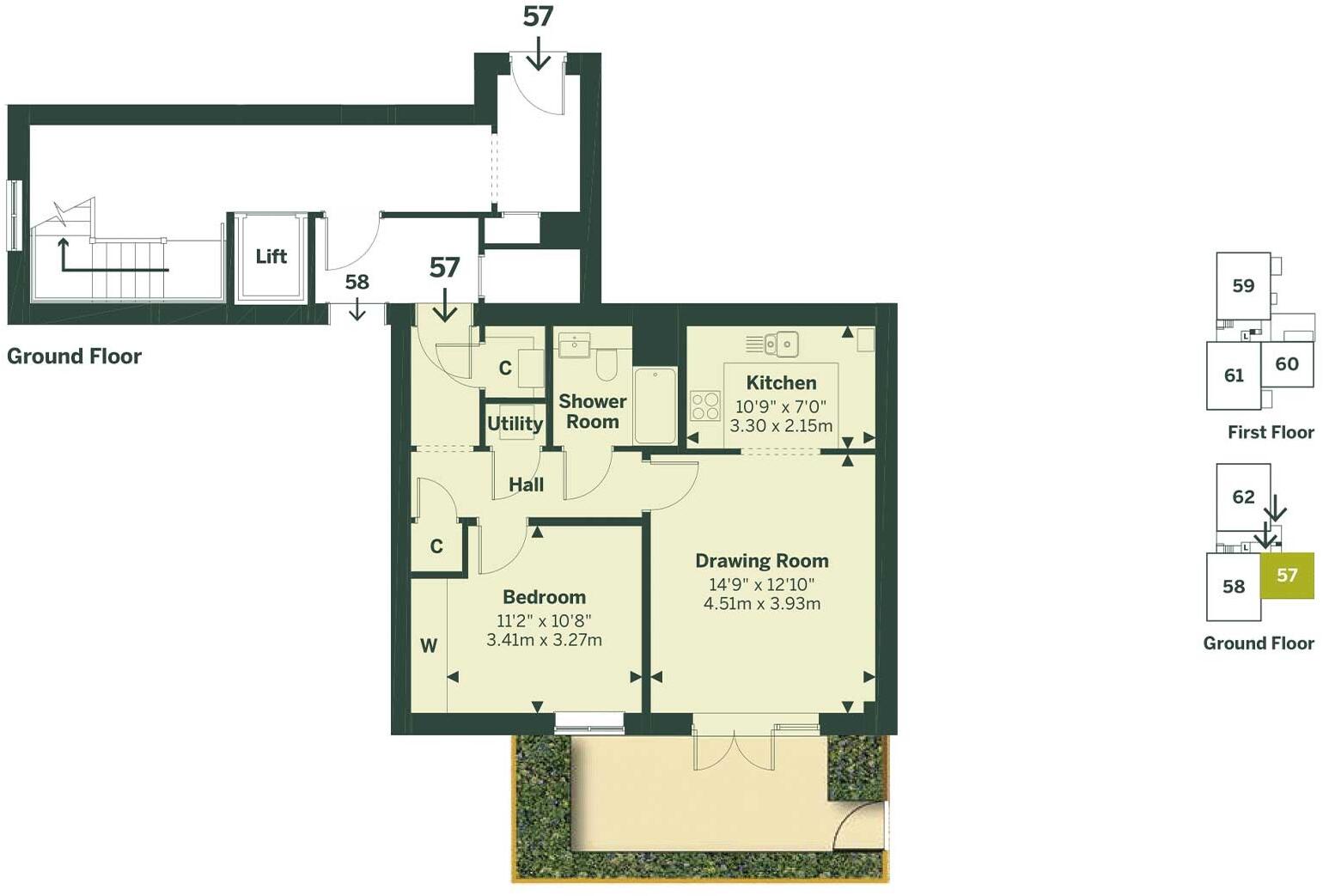 Castle Mews,
Hampdens Way, 
Watlington, 
Oxfordshire, 
OX49 5EE
 floorplan
