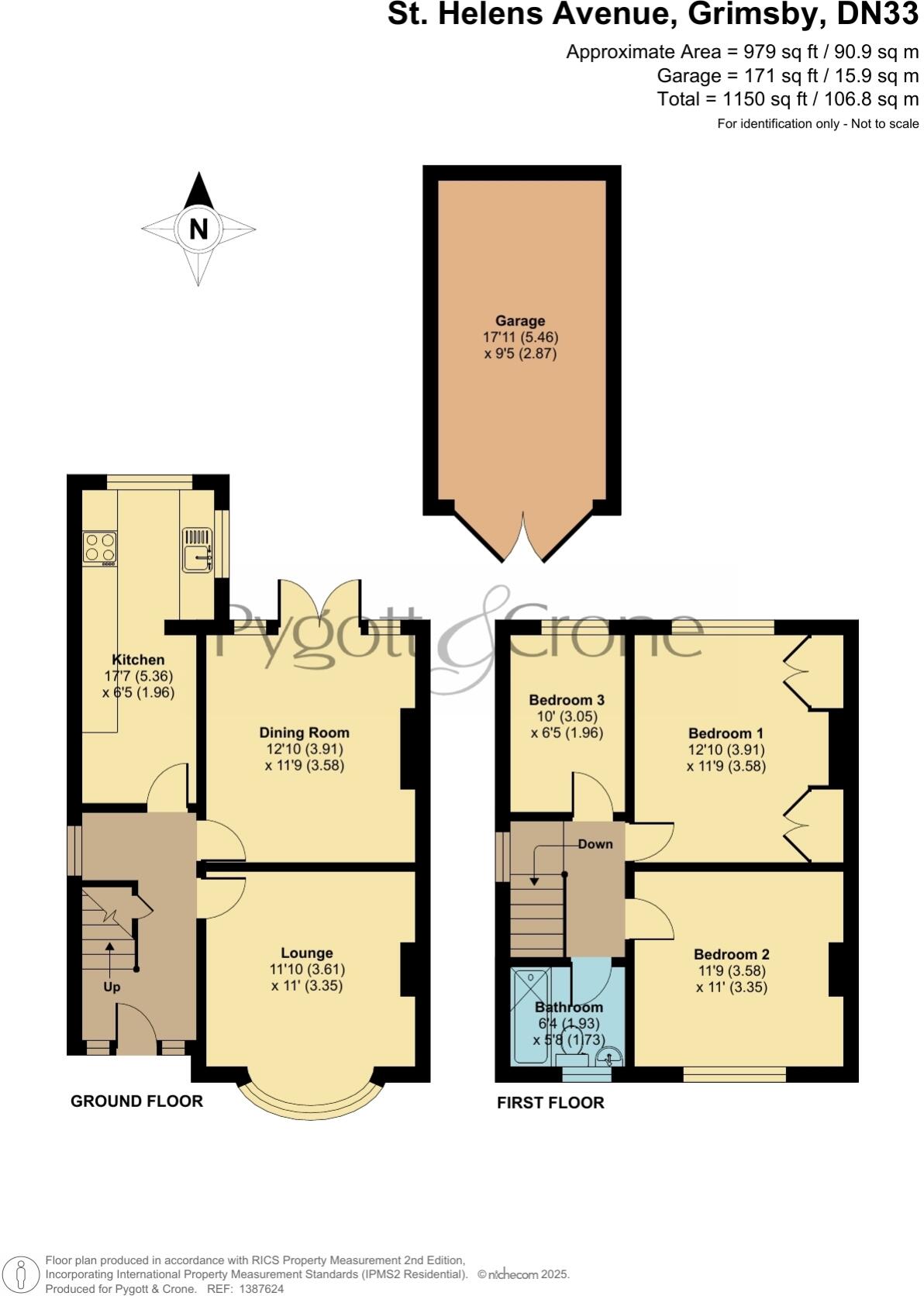 St. Helens Avenue, Grimsby, Lincolnshire, DN33 floorplan