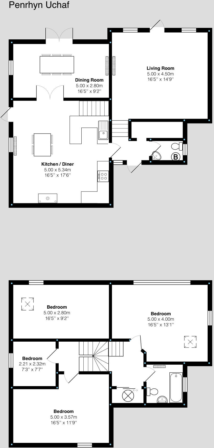 Penrhyn Uchaf, Abercych floorplan