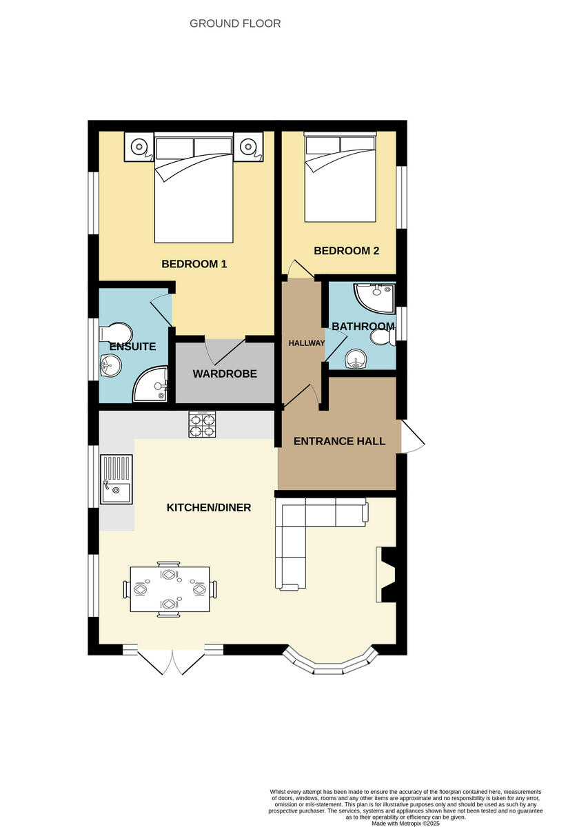 The Hollies, Lowestoft floorplan