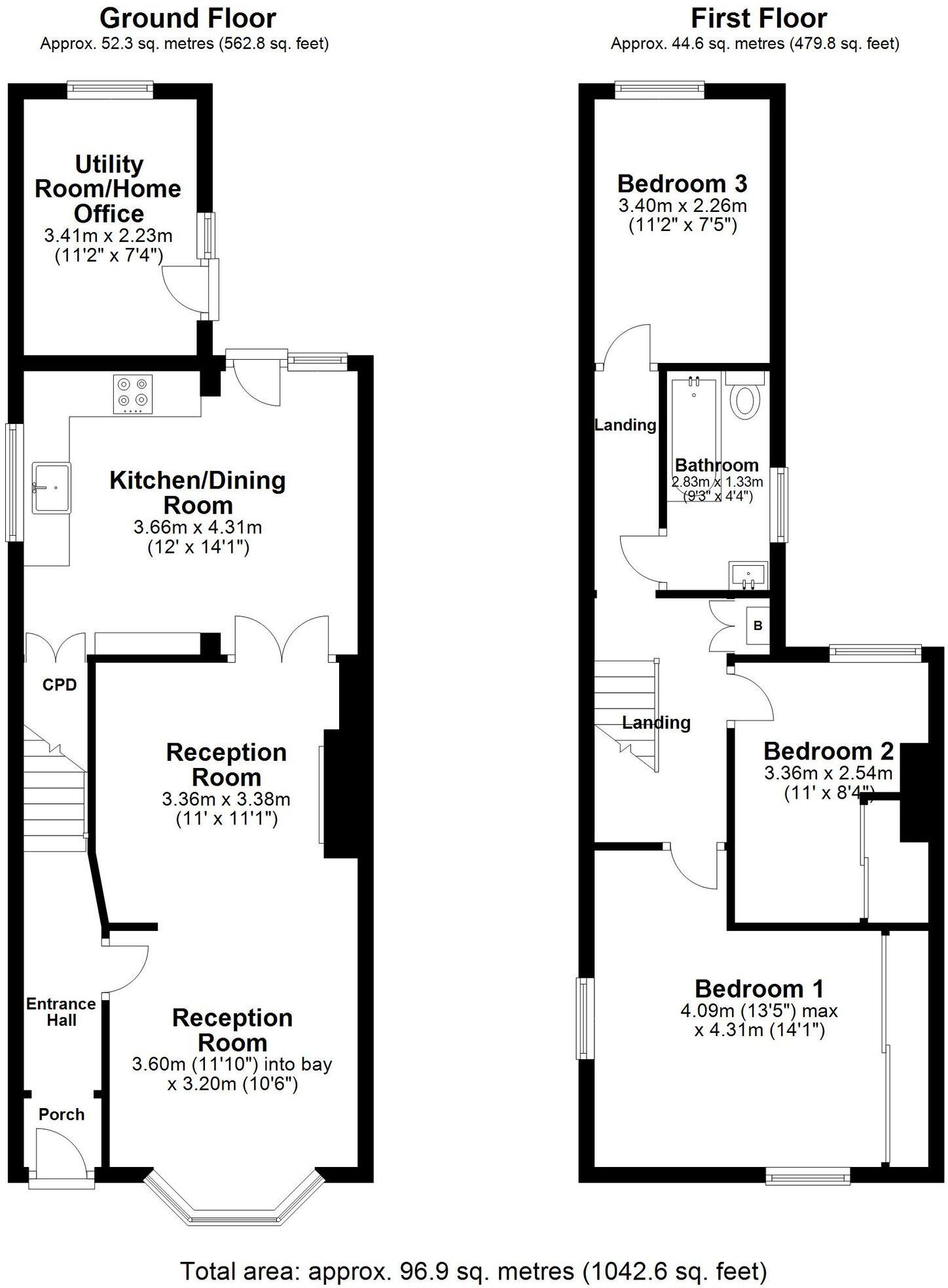 London Road, Davenham, CW9 floorplan