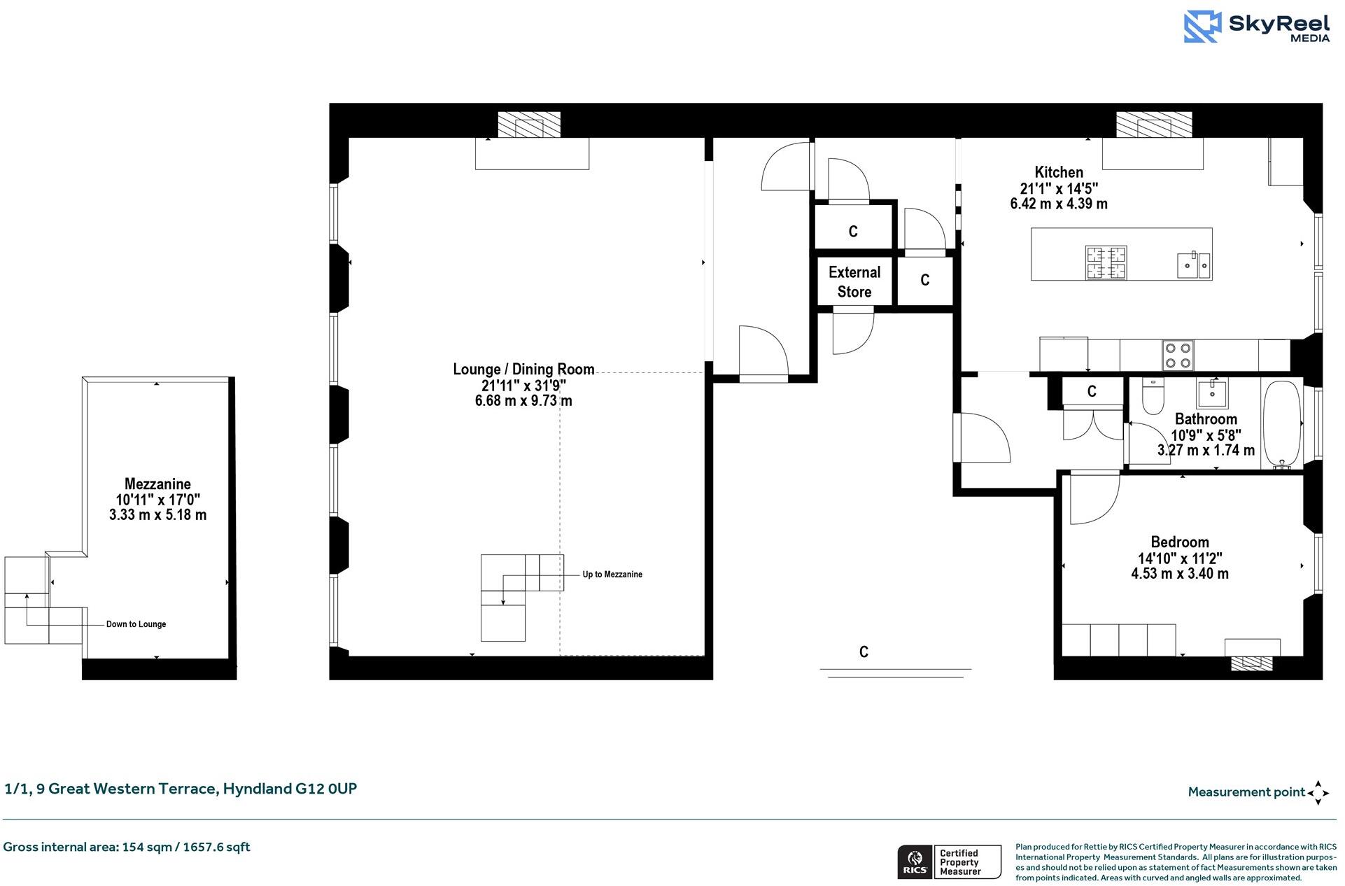 Great Western Terrace, Hyndland, Glasgow floorplan
