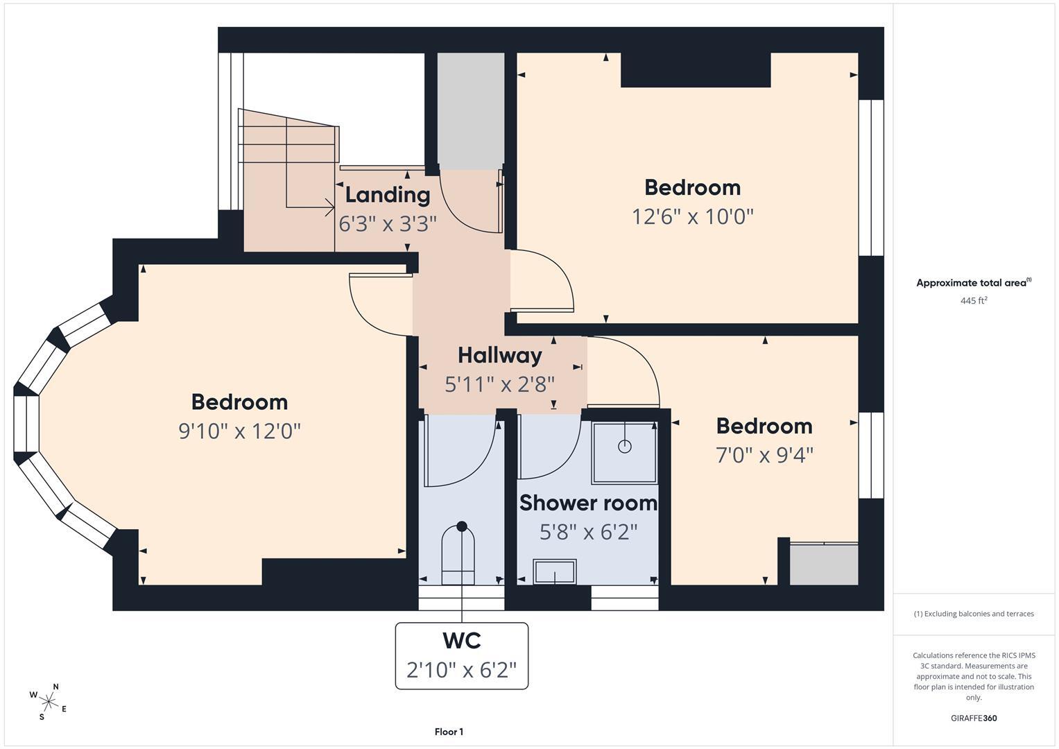 Ashbrooke, Whitley Bay floorplan
