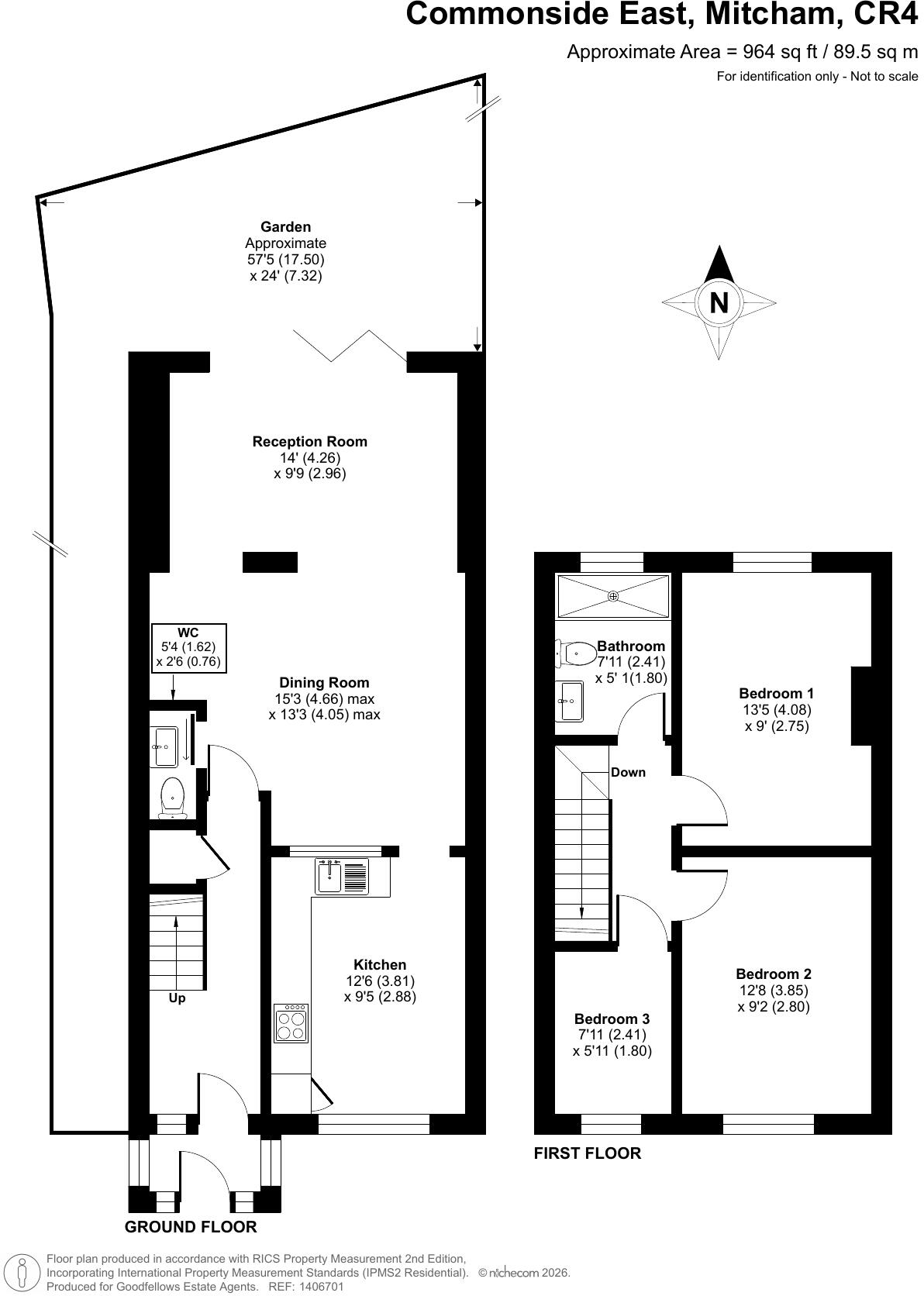 Commonside East, Mitcham, CR4 floorplan