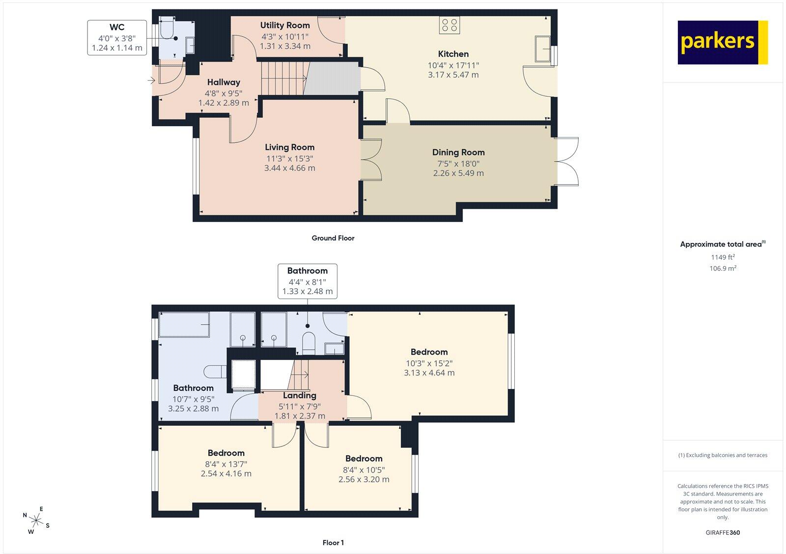 Dorking Way, Calcot, Reading, Berkshire, RG31 floorplan
