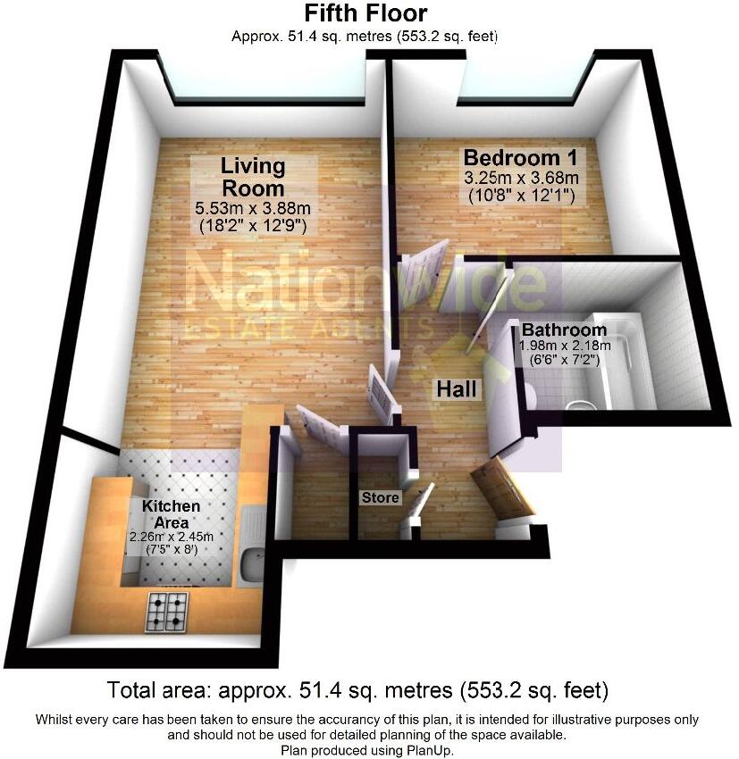 26 Regent House, Sheffield, S6 3BA floorplan