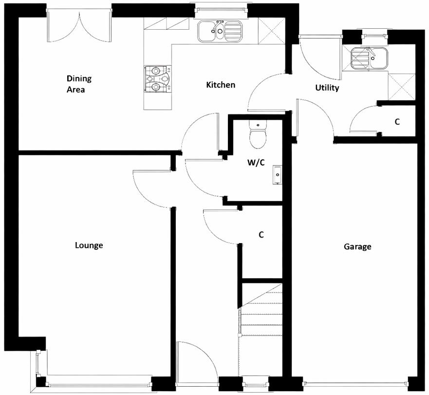 Poseidon Place, Lossiemouth, 
IV31 6GB floorplan