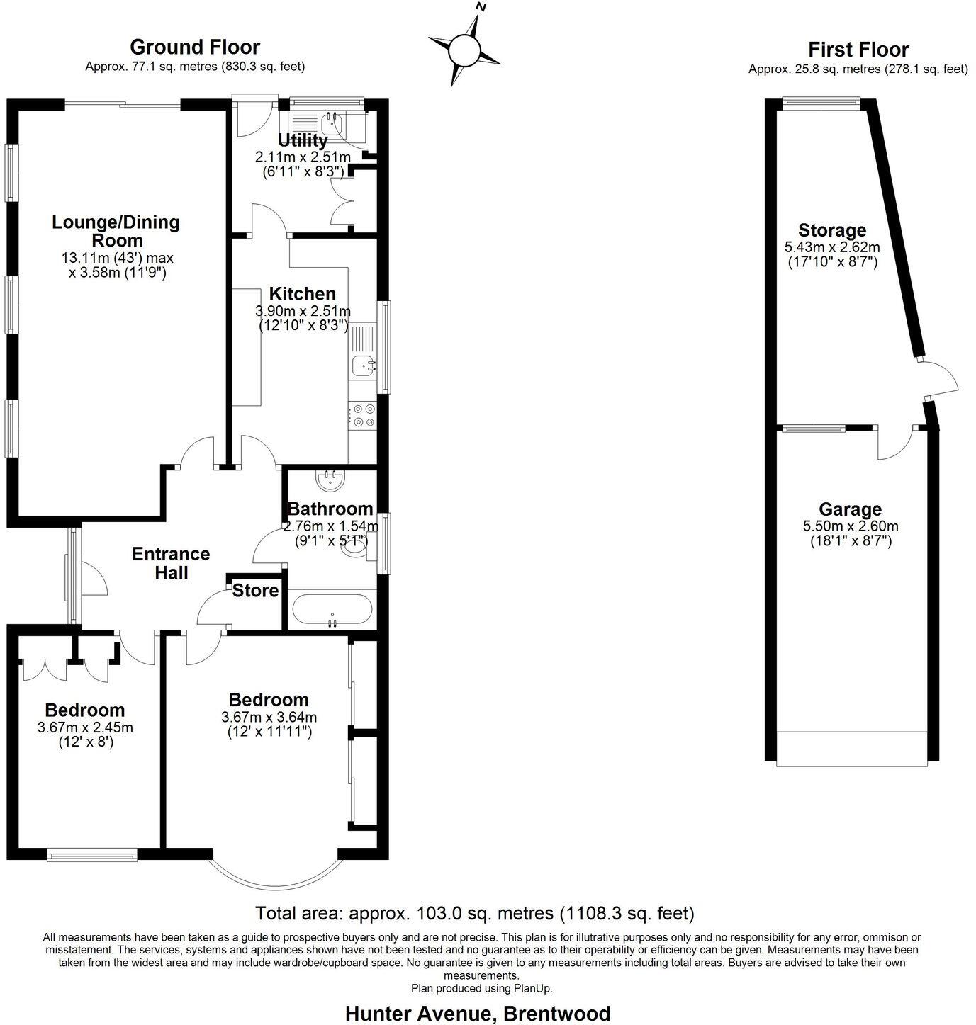 Hunter Avenue, Shenfield, CM15 floorplan