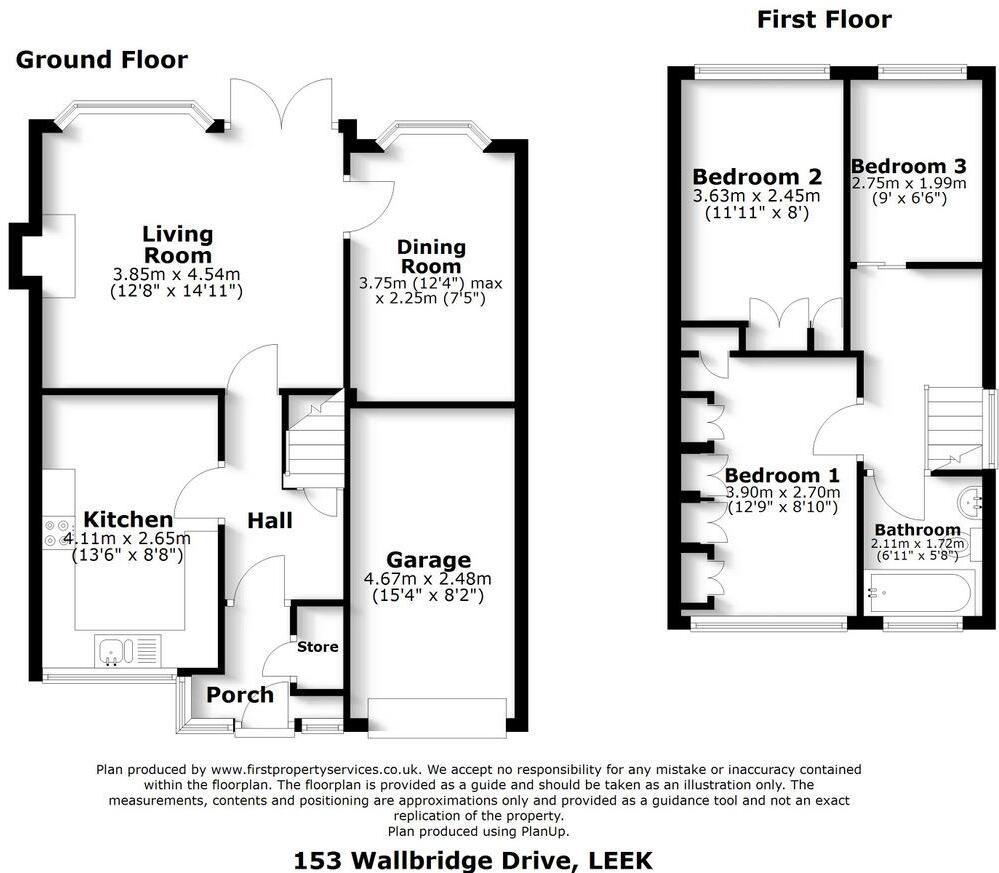 Wallbridge Drive, Leek floorplan