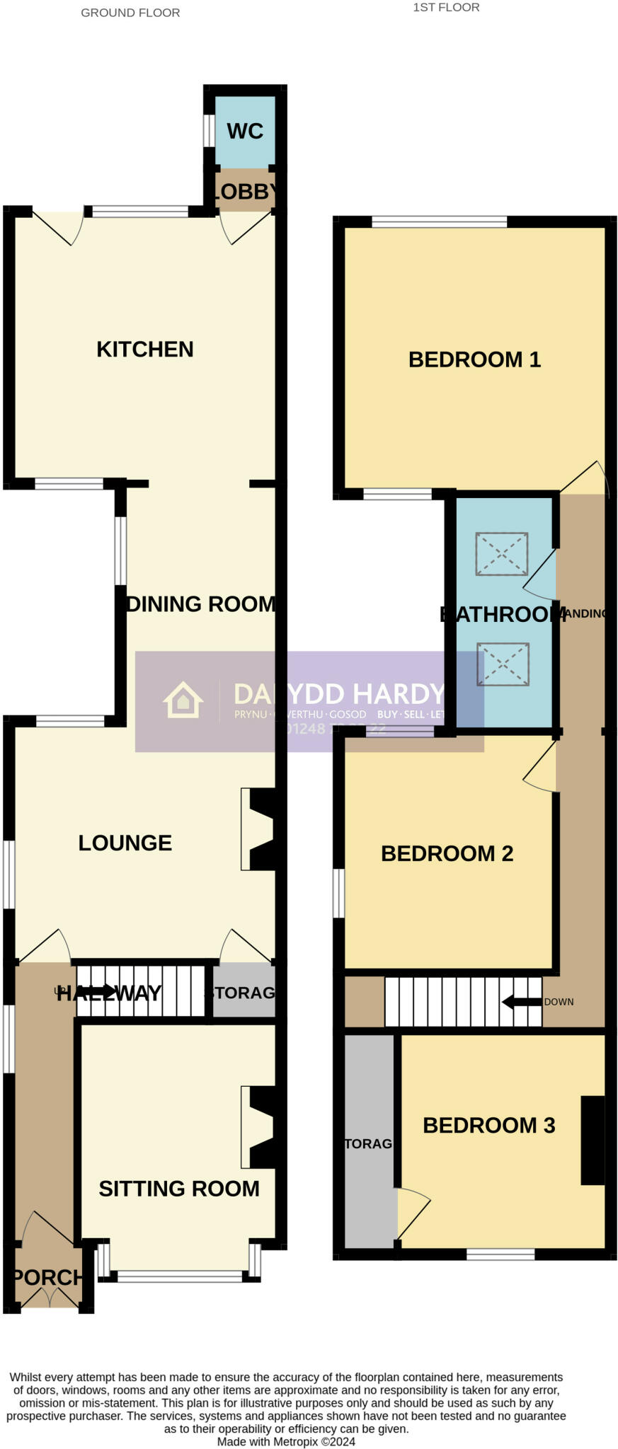 Bethel, Caernarfon, Gwynedd, LL55 floorplan