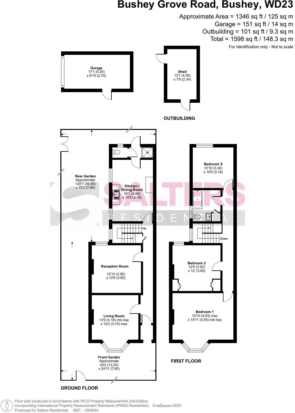 Bushey Grove Road, Bushey WD23 2GJ floorplan