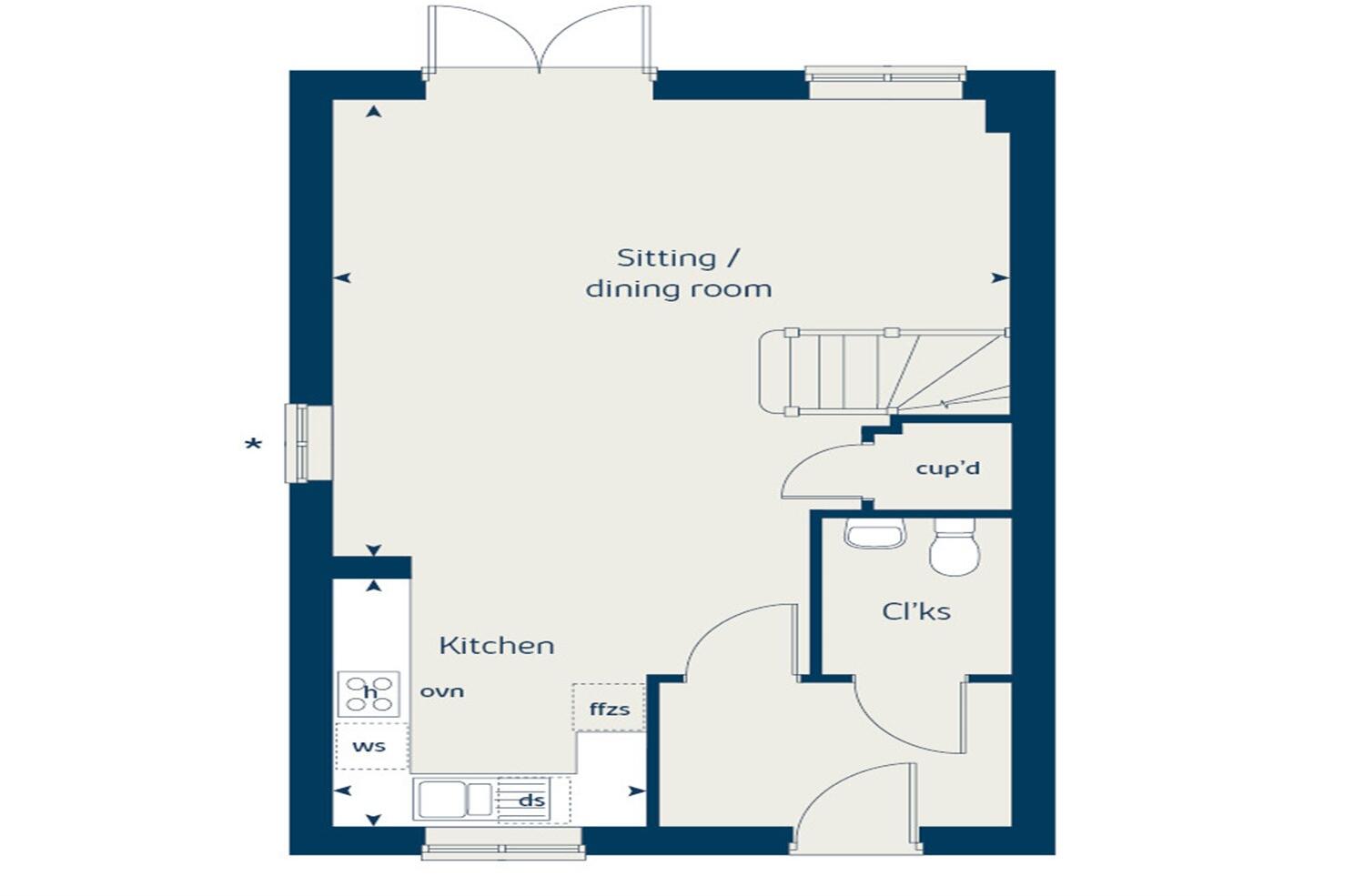 Heol Gwyndaf, NP26 floorplan