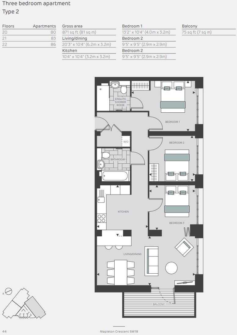 Mapleton Crescent, Wandsworth, London, SW18 floorplan