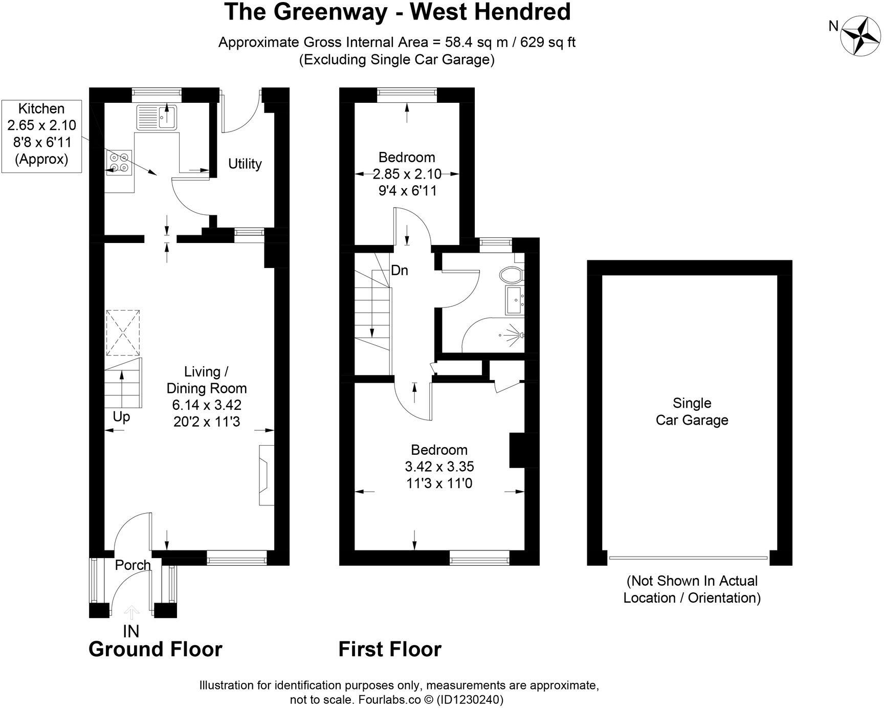 The Greenway, West Hendred, OX12 floorplan