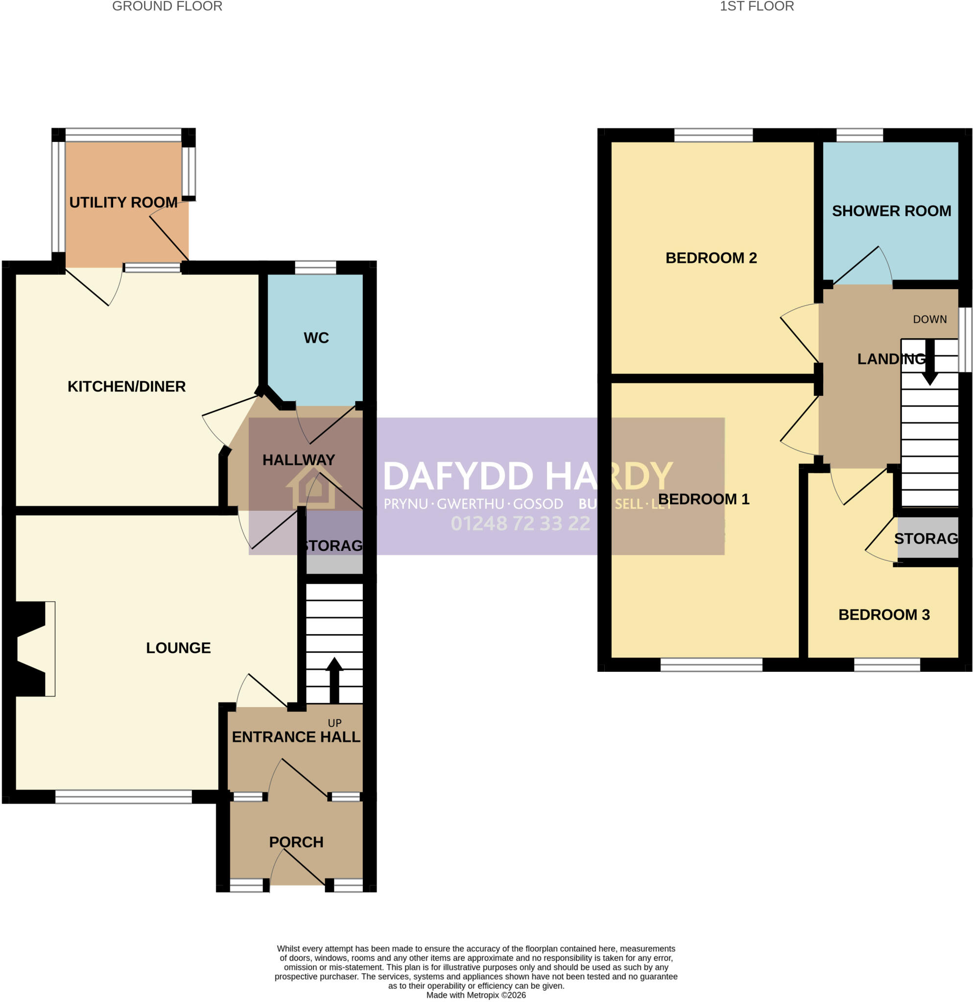 Ffordd Penmynydd, Llanfairpwll, Isle of Anglesey, LL61 floorplan
