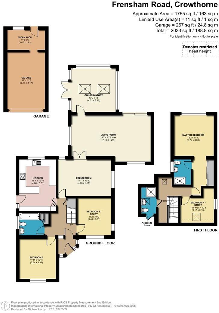 Frensham Road, Crowthorne, Berkshire, RG45 6QH floorplan