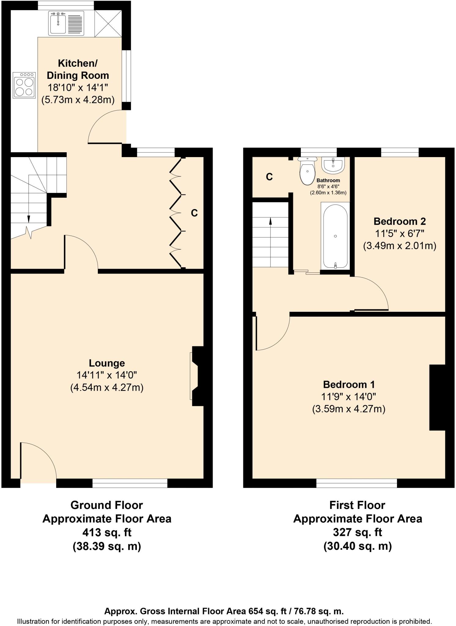 Alfred Street, Whitworth, Rossendale floorplan