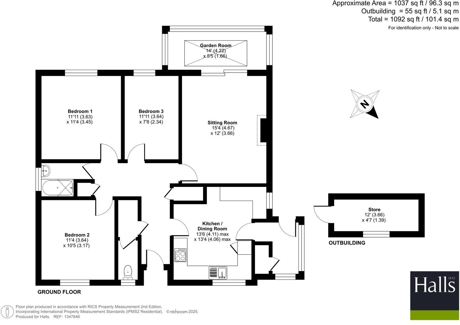 Rectory Lane, Pant, Oswestry. floorplan