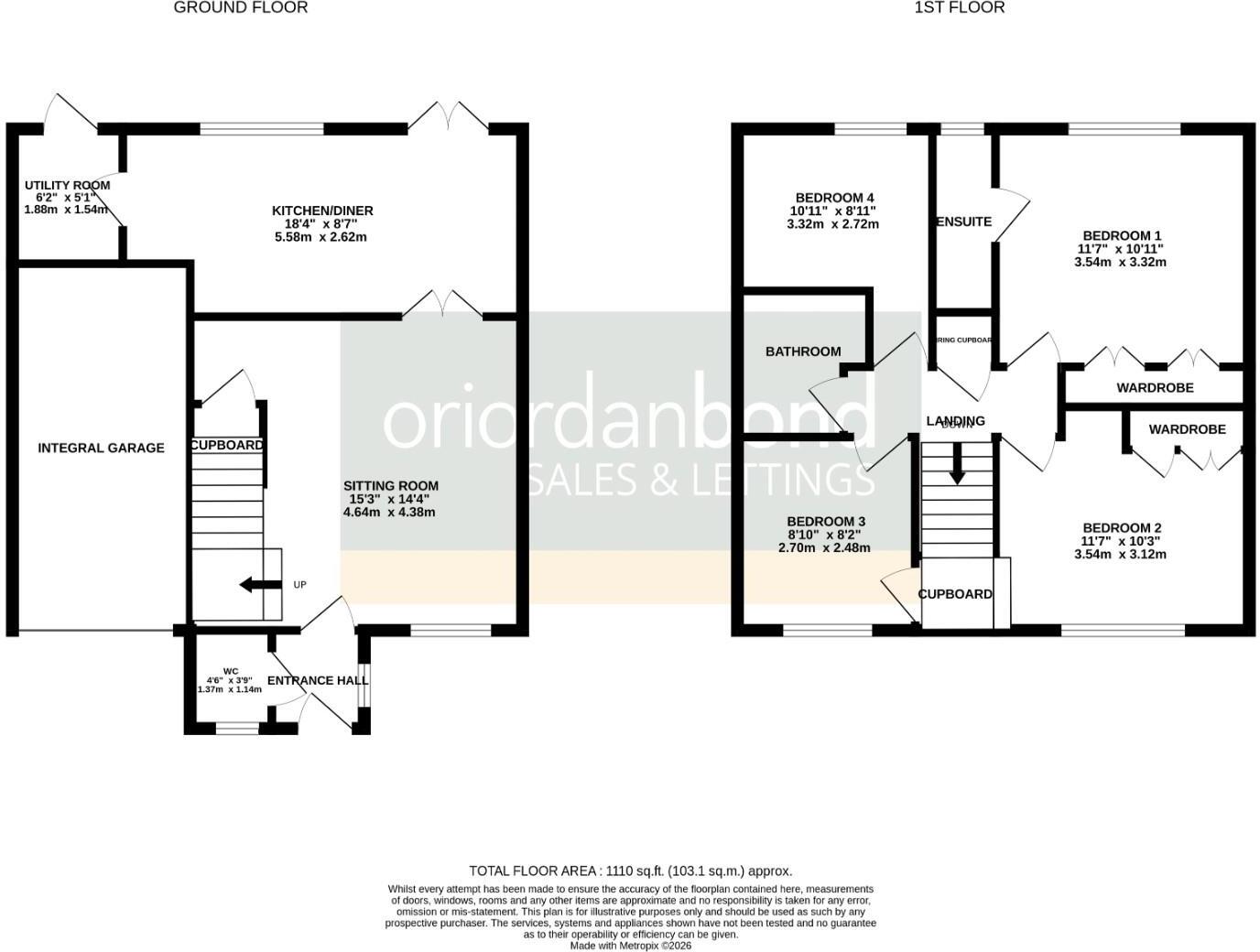 Quintonside, Grange Park, Northampton NN4 floorplan