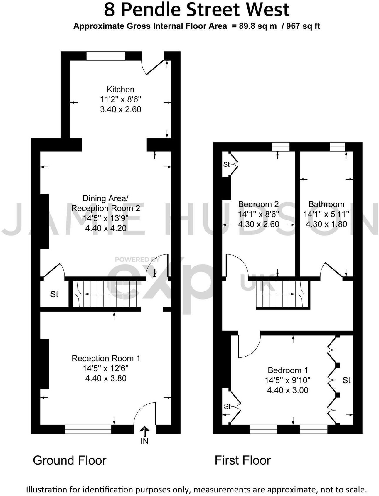 8, Pendle Street West, Sabden, Clitheroe, BB7 9EG floorplan
