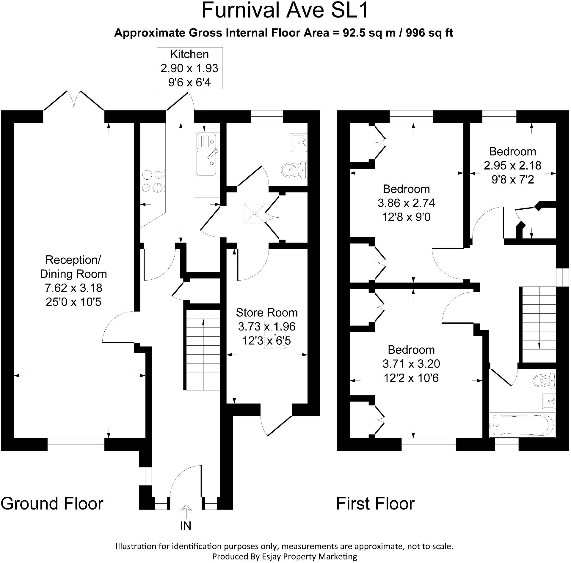 Furnival Ave 130ft Rear Gardens floorplan