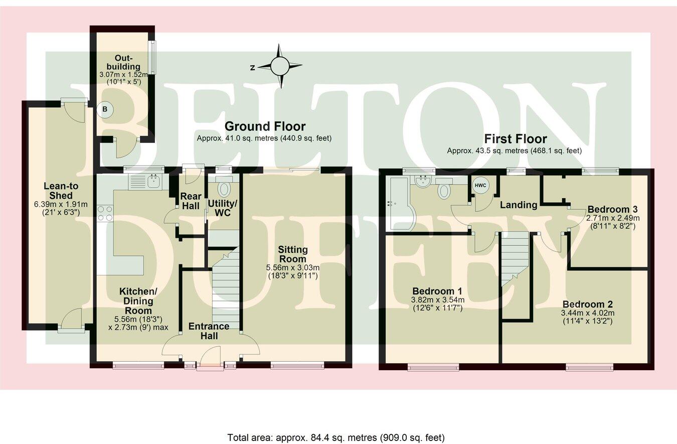 23, St Peters Road, Fakenham, NR21 floorplan