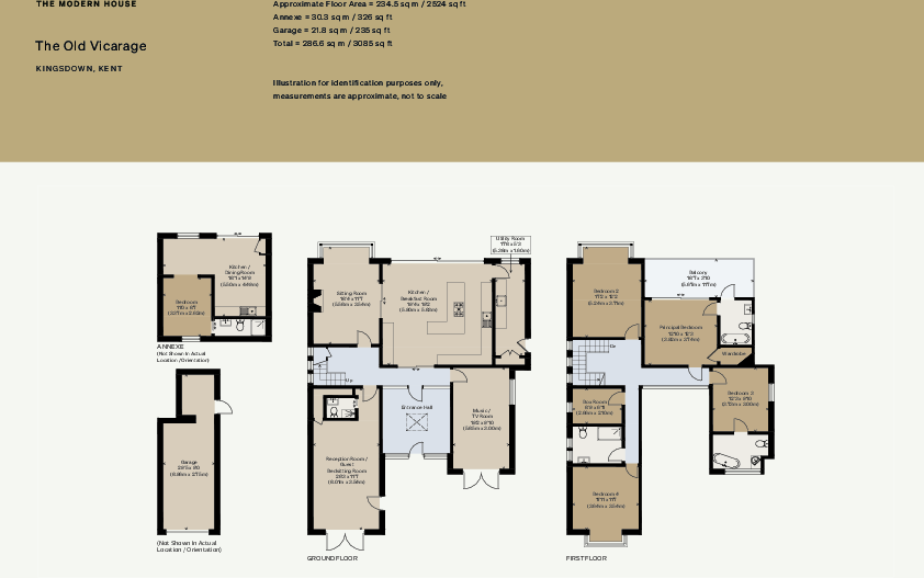 Kingsdown, Kent floorplan