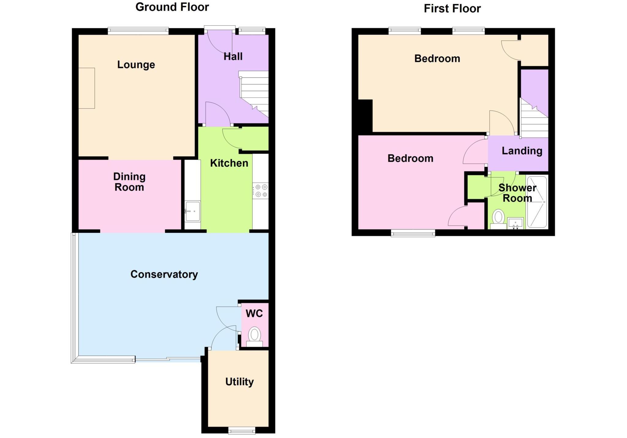 Green Crescent, Rowner floorplan
