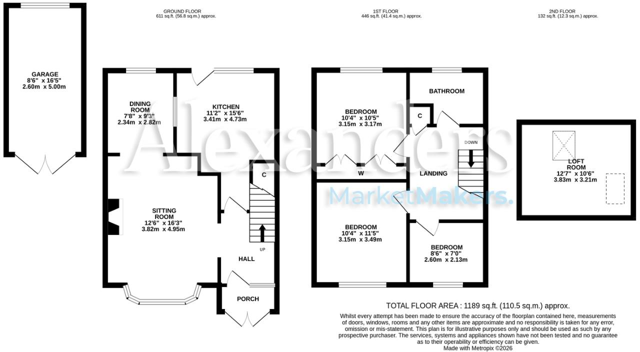 Roseway, Stoke Golding floorplan