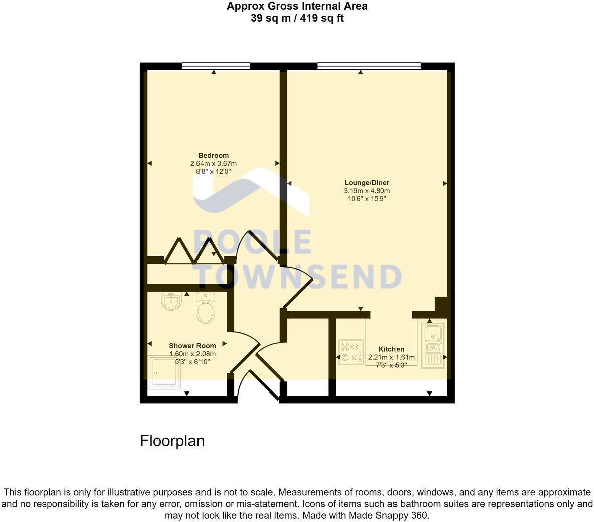 18 Strand Court, The Esplanade, Grange over Sands floorplan