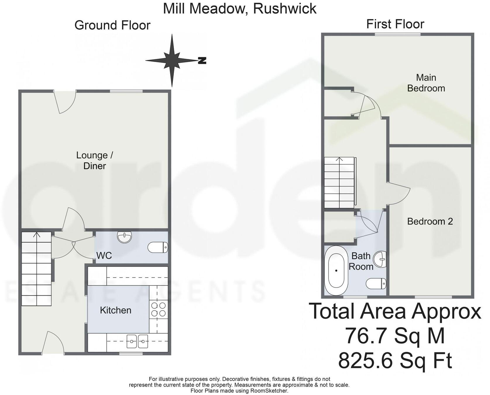Mill Meadow, Rushwick, WR2 floorplan