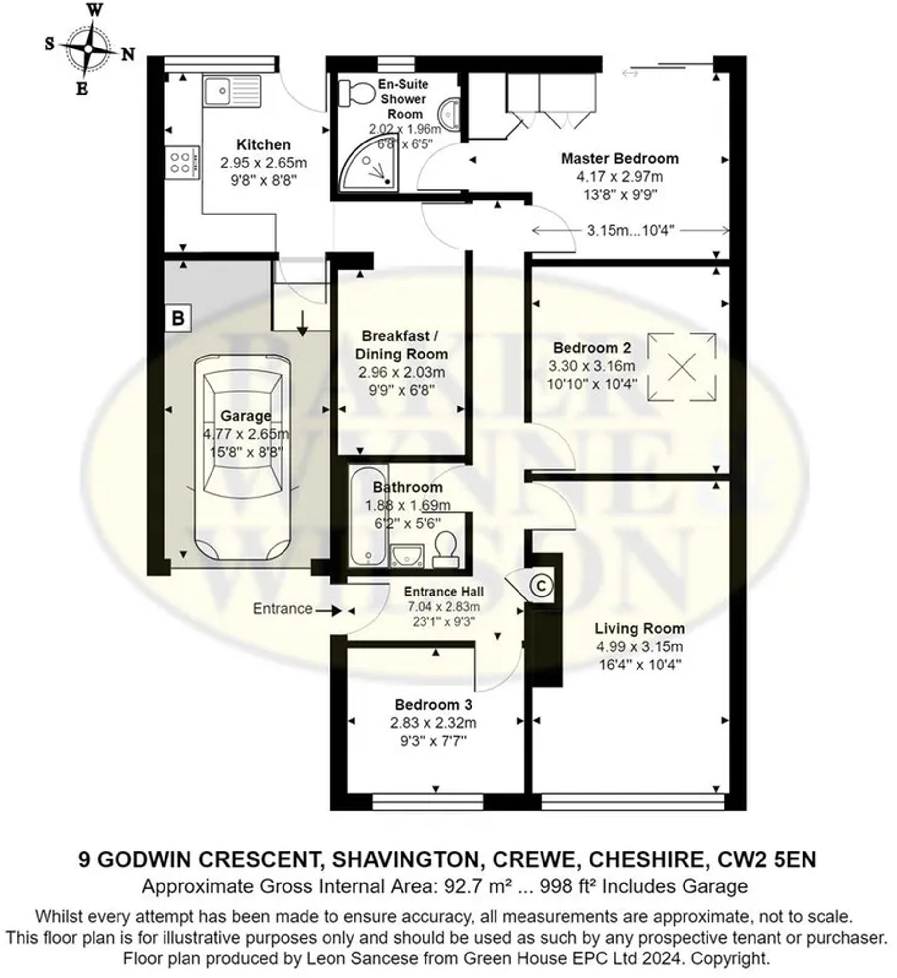 Godwin Crescent, Shavington, CW2 floorplan