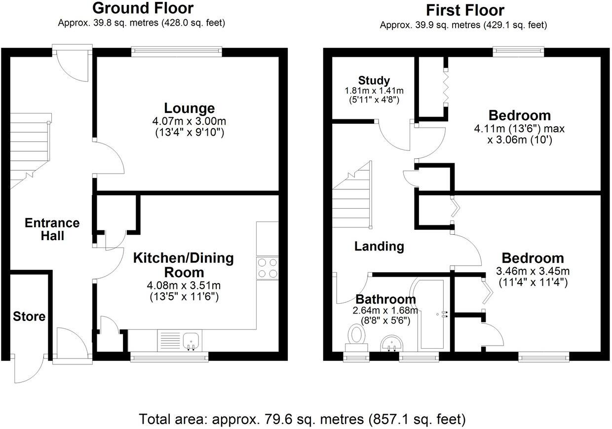 Namur Place, Guston, Dover, CT15 floorplan