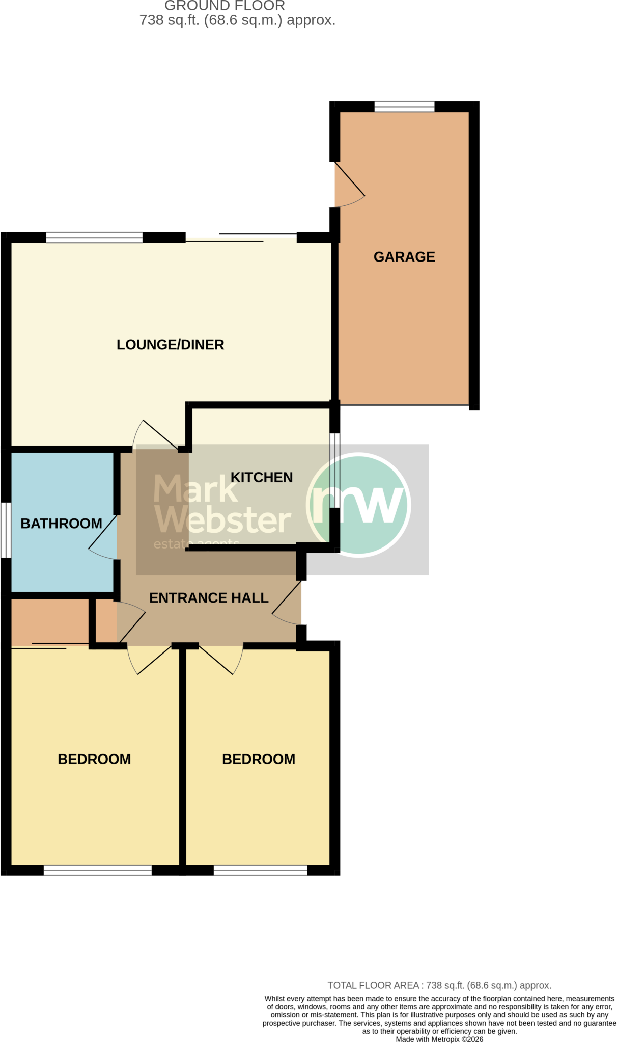 Church Walk, Atherstone floorplan
