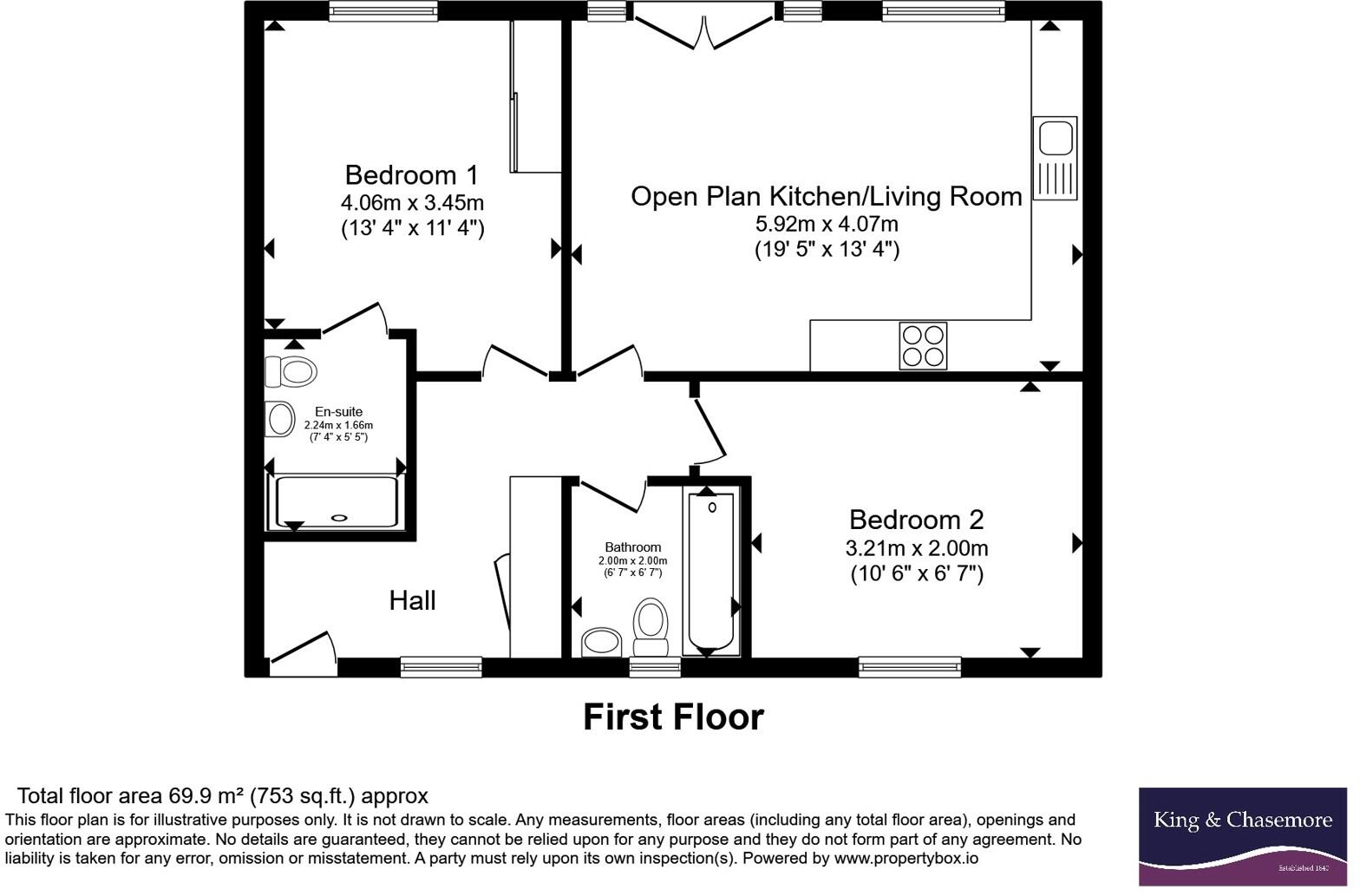 Bricklayer Lane, Faygate, Horsham, West Sussex, RH12 floorplan