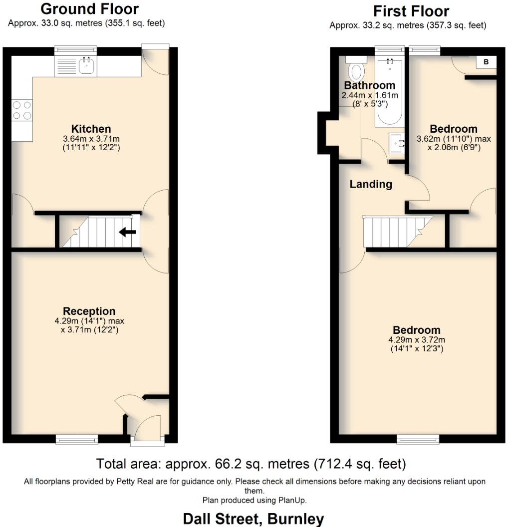 Dall Street, Burnley floorplan