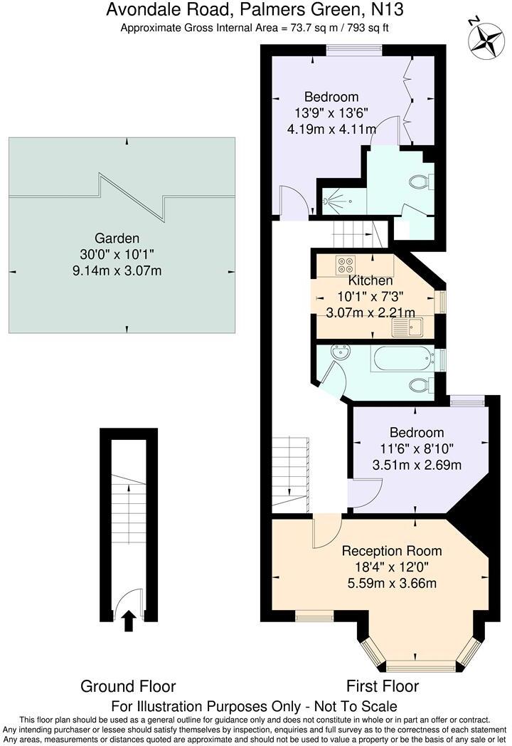 Avondale Road, Palmers Green, N13 floorplan