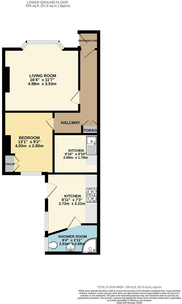 De Cham Road, St. Leonards, TN37 6JP floorplan